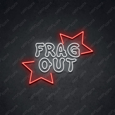 'Frag Out' Neon Sign by Neon Icons